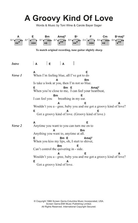 A Groovy Kind Of Love Chords .
